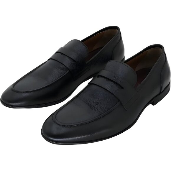 Bruno Magli Men's Black Leather Penny Loafers Size 11 M - Picture 2 of 6